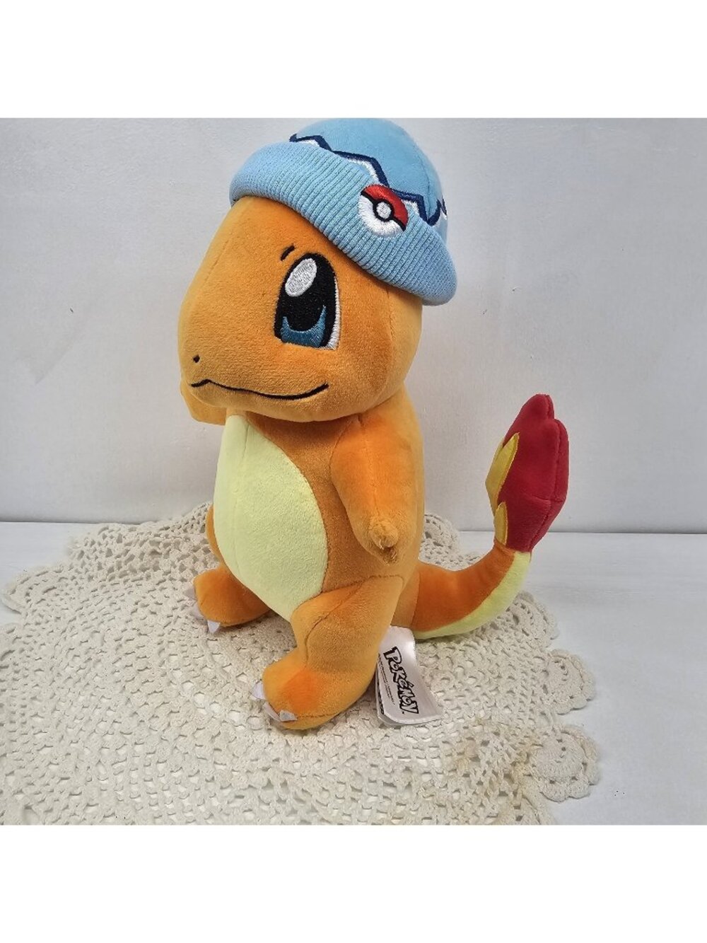 Pokemon Holiday 2025 Charmander Blue Beanie Hat 8" Plush Toy Jazwares Official